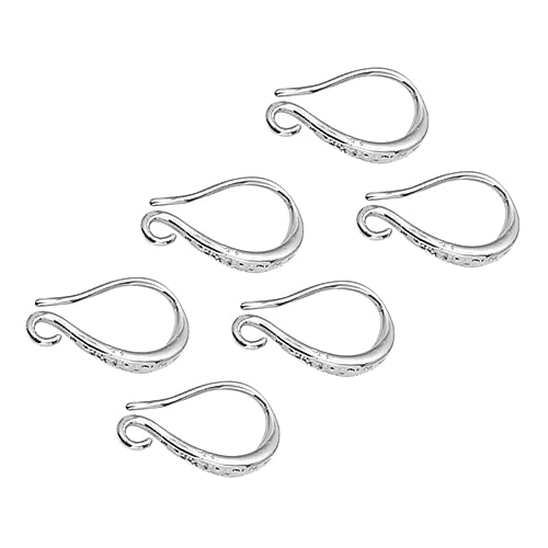 Gadpiparty 3 Paar Teiliges Ohrhaken für Schmuckherstellung Weißgold Langlebige Metall Ohrhaken DIY Zubehör Verarbeitung Geeignet für Damen Büro Party und Alltag von Gadpiparty