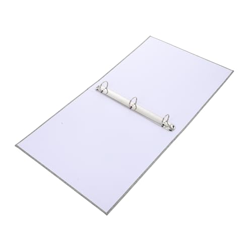 Gadpiparty 3 Ringbuch bürobedarf schulordner Aufbewahrungsmappe dokumentenordner Büroordner Hardcover-Ordner Bling Büromaterial süße Ordner Budgetbindemittel ästhetischer Binder Stoff Grey von Gadpiparty
