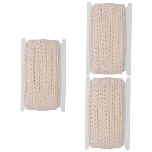 Gadpiparty 3 Rollen Baumwollspitzenband Breit Yards Diy Nähzubehör für Tischdecken Vorhänge und Bekleidung Langlebig und Farbecht für Bastelprojekte und Heimtextilien Gadpiparty 3 Rollen Baumwollspitzenband Breit Yards Diy Nähzubehör für Tischdecken Vorhänge und Bekleidung Langlebig und Farbecht für Bastelprojekte und Heimtextilien von Gadpiparty