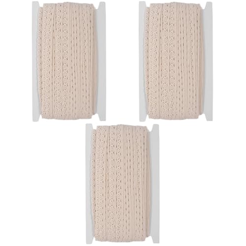 Gadpiparty 3 Rollen Baumwollspitzenband Dekorative Spitze für Vorhänge Tischdecken und Diy Handwerk Yards Haltbar und Farbecht für Kreative Projekte Gadpiparty 3 Rollen Baumwollspitzenband Dekorative Spitze für Vorhänge Tischdecken und Diy Handwerk Yards Haltbar und Farbecht für Kreative Projekte von Gadpiparty