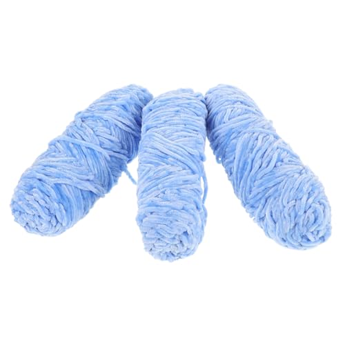 Gadpiparty 3 Rollen Chenillegarn Grüne Wolle Grobe Strickwolle Garne Weiß Stränge Merino Multi Plüschgarn Zum Häkeln Strang Material Garn Aus Babywolle Sky-blue Polyester Gadpiparty 3 Rollen Chenillegarn Grüne Wolle Grobe Strickwolle Garne Weiß Stränge Merino Multi Plüschgarn Zum Häkeln Strang Material Garn Aus Babywolle Sky-blue Polyester von Gadpiparty