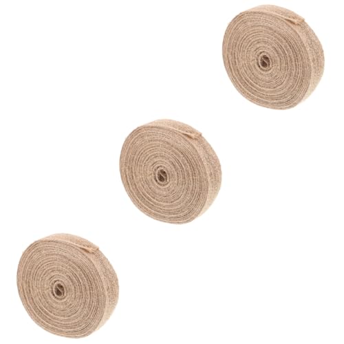 Gadpiparty 3 Rollen Diy Handgemachtes Hanfseil Hochzeit Sackleinen Verpackungsband Geschenkversorgungen Goldrand Dekoratives Geschenkband Zartes Band Geschenkband Selber Machen Jute von Gadpiparty
