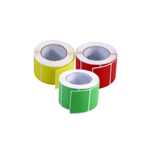 Gadpiparty 3 Rollen Farbige Thermotransferetiketten pro Rolle Rot Grün Geruchlos und Schreibbar für Versand Etikettierung Gadpiparty 3 Rollen Farbige Thermotransferetiketten pro Rolle Rot Grün Geruchlos und Schreibbar für Versand Etikettierung von Gadpiparty