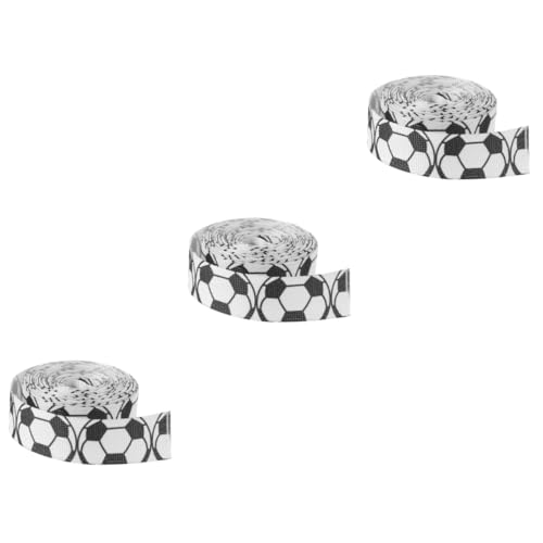 Gadpiparty 3 Rollen Fußball Dekorationsband Geschenkband für Einladungen Verpackungen und Diy Dekorationen für Fußballpartys und Gadpiparty 3 Rollen Fußball Dekorationsband Geschenkband für Einladungen Verpackungen und Diy Dekorationen für Fußballpartys und von Gadpiparty