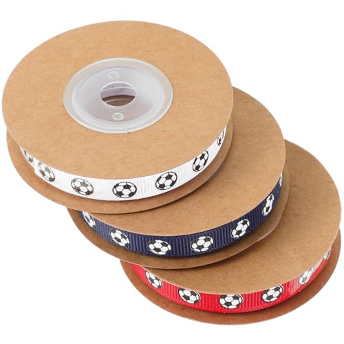 Gadpiparty 3 Rollen Fußball Geschenkband Yards pro Farbe Rot Weiß Blau Dekoratives Bastelband für Diy Verpackungen und Partydekorationen Gadpiparty 3 Rollen Fußball Geschenkband Yards pro Farbe Rot Weiß Blau Dekoratives Bastelband für Diy Verpackungen und Partydekorationen von Gadpiparty