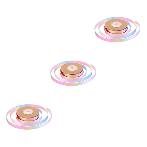 Gadpiparty 3 Rollen Geschenkband Verpackungsband für DIY Projekte Dekoration von Geschenkboxen und Bastelarbeiten Yards für Feste und Feierlichkeiten von Gadpiparty