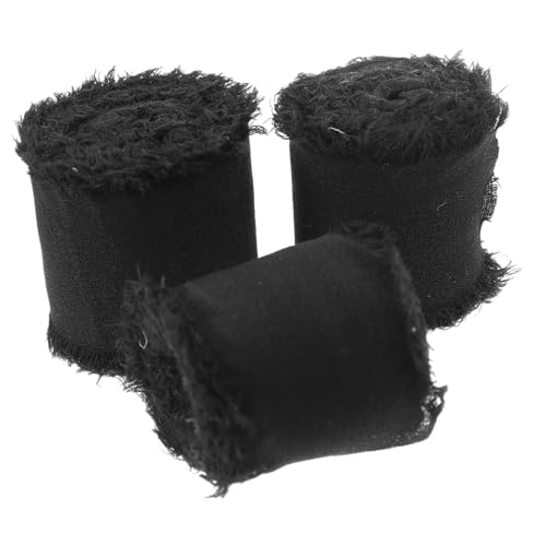 Gadpiparty 3 Rollen Handgerissene Chiffonbänder Dekobänder für Hochzeitssträuße Geschenkverpackung Bastelprojekte pro für Feiern und Dekoideen von Gadpiparty
