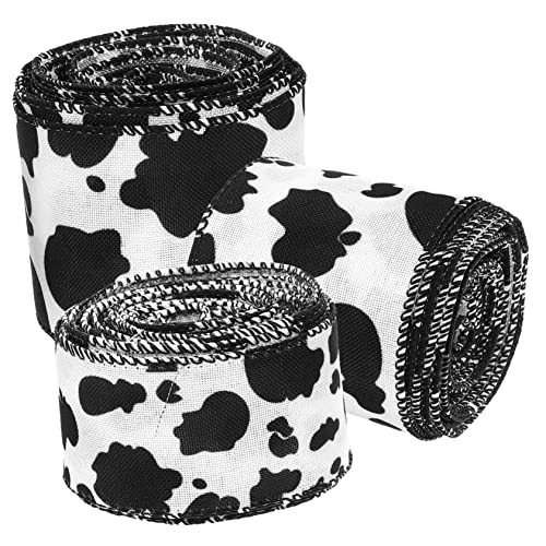 Gadpiparty 3 Rollen Kuhmuster Satinband Yards für Diy Bastelprojekte Dekoratives Geschenkband für Kränze Hochzeiten und Festlichkeiten Gadpiparty 3 Rollen Kuhmuster Satinband Yards für Diy Bastelprojekte Dekoratives Geschenkband für Kränze Hochzeiten und Festlichkeiten von Gadpiparty