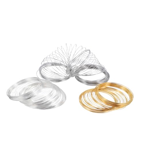 Gadpiparty 3 Rollen Memory Wire Schmuckdraht Flexibler Formbeständiger Basteldraht für DIY Armbänder Halsketten Ohrringe Perlenarbeiten in Weißgold Gold Silber Ringe Gadpiparty 3 Rollen Memory Wire Schmuckdraht Flexibler Formbeständiger Basteldraht für DIY Armbänder Halsketten Ohrringe Perlenarbeiten in Weißgold Gold Silber Ringe von Gadpiparty