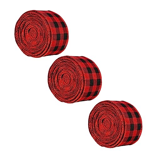 Gadpiparty 3 Rollen Rot Schwarz Karierte Dekorationsbänder für Festliche Anlässe pro Langlebig und Farbecht für Weihnachten Hochzeiten und Diy Projekte Gadpiparty 3 Rollen Rot Schwarz Karierte Dekorationsbänder für Festliche Anlässe pro Langlebig und Farbecht für Weihnachten Hochzeiten und Diy Projekte von Gadpiparty