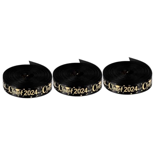 Gadpiparty 3 Rollen Verpackungsband Für Die Abschlusssaison Abschlussdekorationen Und Goldene Accessoires Geschenkband Party Abschlussfeier Süßigkeiten Sänger Eingeladene von Gadpiparty