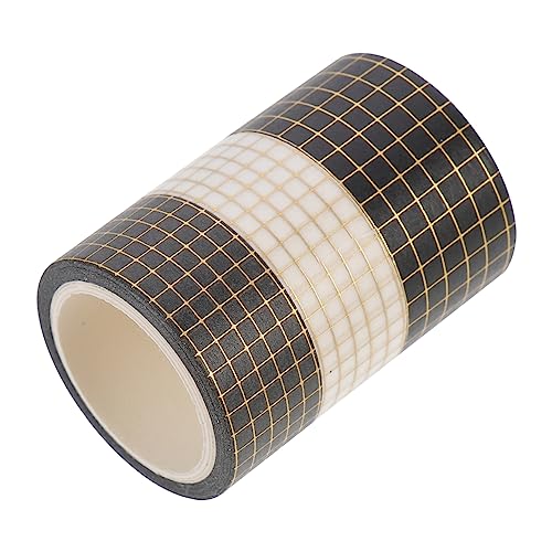 Gadpiparty 3 Rollen Washi Tape Dekorative Scrapbooking Klebebänder Goldfolie für Diy Planer Geschenkverpackung und Bastelprojekte und Leicht zu Handhaben von Gadpiparty