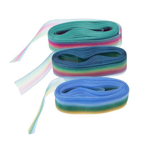Gadpiparty 3 Rollen Yards Chiffon Bänder Regenbogenfarben für DIY Bastelbedarf Dekorative Bänder und Partydekorationen Gadpiparty 3 Rollen Yards Chiffon Bänder Regenbogenfarben für DIY Bastelbedarf Dekorative Bänder und Partydekorationen von Gadpiparty
