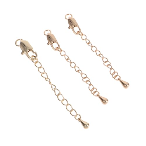 Gadpiparty 3 STÜCKE Teiliges Schmuckverlängerungsset mit Rechteckigem Karabinerverschluss Stabile Verlängerungsketten für Halsketten und Armbänder DIY Schmuckzubehör für Individuelle Gadpiparty 3 STÜCKE Teiliges Schmuckverlängerungsset mit Rechteckigem Karabinerverschluss Stabile Verlängerungsketten für Halsketten und Armbänder DIY Schmuckzubehör für Individuelle von Gadpiparty