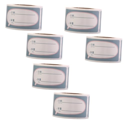 Gadpiparty 3 Sätze Ablösbare Etiketten Für Flaschen Und Aufbewahrungsboxen Wasserfeste Aufkleber Für Beschriftung Von Muttermilchlagern Etiketten Rolle Set 2 Rollen * 3 von Gadpiparty
