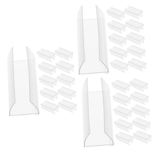 Gadpiparty 3 Sätze Bar Clip Etiketten Einzelhandel Für Tag-display-halter Schild Preishalter Preisständer Anzeigen Warenzeichenhalter Pvc Transparent 60 Stück * 3 von Gadpiparty