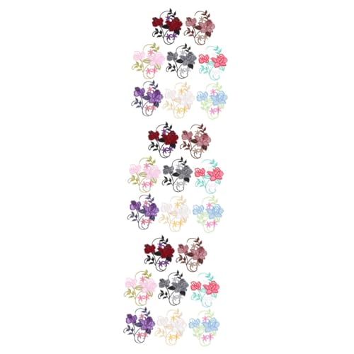 Gadpiparty 3 Sätze Blumen Stickerei Stoff Aufkleber Applikationen Party Für Blumen- Dekoration Bestickt Nähen Hochzeit Drinnen Patch Flecken Bügeleisen Aufkleber Weihnachten 8 Stück * 3 von Gadpiparty