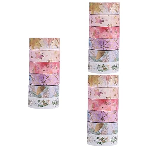 Gadpiparty 3 Sätze Blumenband Herstellung Dekorativ Klebeband Zum Basteln Scrapbooking Dekorband Handwerksbedarf Klebrig Kunstband Weißes Band Abdeckband Bastelband Papier 6 Rollen * 3 von Gadpiparty
