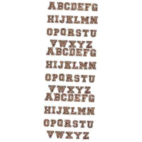 Gadpiparty 3 Sätze Buchstaben-patch Flicken Für Bekleidung Flicken Aufbügeln Patch-briefe Bügelbuchstaben Für Kleidung Brief Aufbügeln Flanell Light Brown 26 Stücke * 3 von Gadpiparty