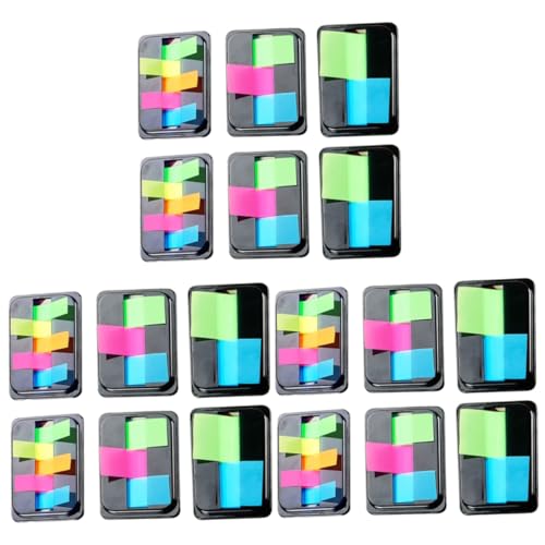 Gadpiparty 3 Sätze Bunte Haftnotizen Boxen Neon Sticky Tabs Selbstklebende Seitenmarkierungen Für Bücher Dokumente Notizen Für Büro Und Studium 6boxen*3 von Gadpiparty