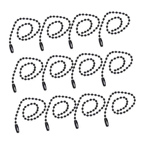 Gadpiparty 3 Sätze Bunte Kugelkette Eisen Mit Farbigem Druck Für Dekoration Schwarz Für Diy Schmuck Schlüsselanhänger Und Kreative Projekte 50 Stück * 3 von Gadpiparty