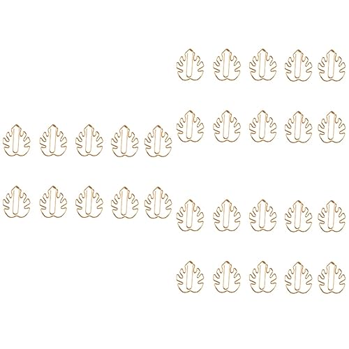Gadpiparty 3 Sätze Cartoon Papierklammern Schildkröten Und Blattform Kreative Und Tragbare Büroklammern Als Lesezeichen Für Notizen Gold 10 Stück * 3 von Gadpiparty