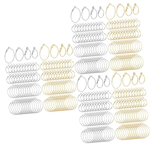 Gadpiparty 3 Sätze Creolen Set Ohrringe Ohrhaken Zur Schmuckherstellung Creolen Zur Schmuckherstellung Schmuckzubehör Schmuckherstellungszubehör Gold Creolen 96 Stück * 3 von Gadpiparty