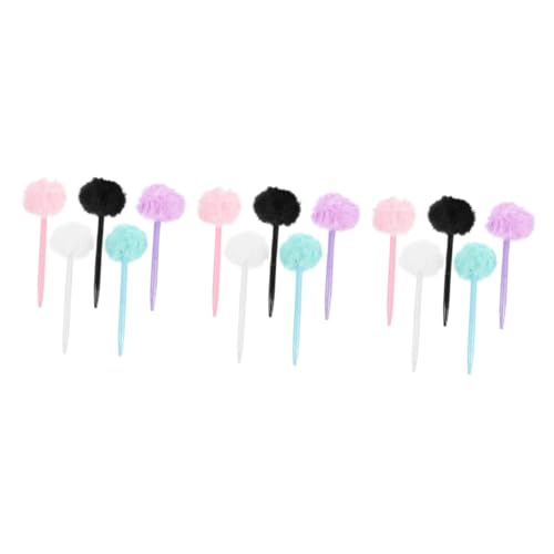 Gadpiparty 3 Sätze Das Entpacken Punkt Stift Süßes Briefpapier Süße Stifte Süßer Stift Signaturstift Multicolor -kugelschreiber Dekorative Stifte Süße Kugelschreiber Plüsch 5 Stücke * 3 von Gadpiparty