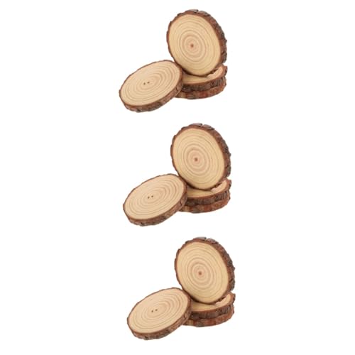 Gadpiparty 3 Sätze Dekorationen Aus Holzspänen Wohnkultur Party Kreis Schatz Basteln Natürliche Runde Holzscheiben Rundholz Natürliche Holzscheiben Hölzern Beige 4 Stück * 3 von Gadpiparty
