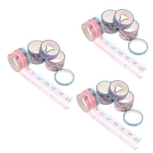 Gadpiparty 3 Sätze Dekorative Klebebänder Für Tagebücher Alben Und Scrapbooking Vielseitige Abreißbare Papiertapes Für Bastelprojekte Für Kunstliebhaber 6 Rollen * 3 von Gadpiparty