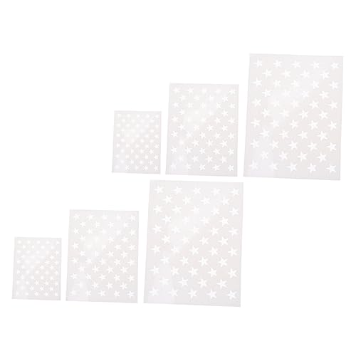 Gadpiparty 3 Sätze Diy Fünf Punkte Sternschablonen Teilig Wiederverwendbare Malvorlagen Pet Für Kreative Wandgestaltung Und Handwerk S Für Vielseitige Anwendungen 6 Blätter * 3 von Gadpiparty