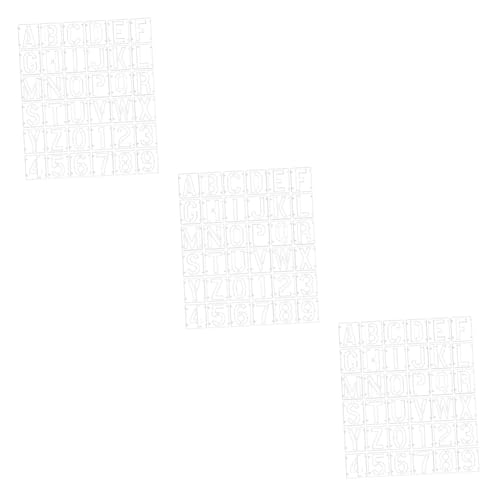 Gadpiparty 3 Sätze Diy und Schablonen Wiederverwendbare Kunststoff Vorlagen für Malerei Teiliges Alphabet und Muster für Wandgestaltung Gadpiparty 3 Sätze Diy und Schablonen Wiederverwendbare Kunststoff Vorlagen für Malerei Teiliges Alphabet und Muster für Wandgestaltung von Gadpiparty