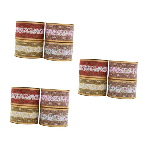 Gadpiparty 3 Sätze Doppellagiges Polyester Band Mit Spitzenmuster Diy Bastelbedarf Für Hochzeitsdekorationen Mixed Color Yards 4 Rollen * 3 Gadpiparty 3 Sätze Doppellagiges Polyester Band Mit Spitzenmuster Diy Bastelbedarf Für Hochzeitsdekorationen Mixed Color Yards 4 Rollen * 3 von Gadpiparty