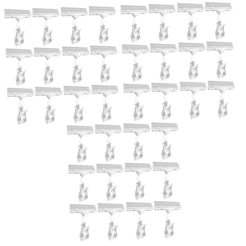 Gadpiparty 3 Sätze Drehbare Preisschildhalter Aus Kunststoff Robuste Werbeschilder Clips Für Menüs Etiketten Und Fotos Für Geschäfte Und Supermärkte 12 Stücke * 3 von Gadpiparty