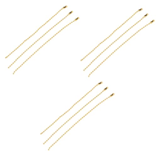 Gadpiparty 3 Sätze Farbige Druckkette Runde Perlenkette Eisen Für Anhängerdekoration Champagner 50 Stück * 3 Gadpiparty 3 Sätze Farbige Druckkette Runde Perlenkette Eisen Für Anhängerdekoration Champagner 50 Stück * 3 von Gadpiparty