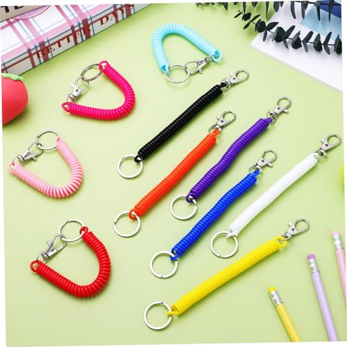 Gadpiparty 3 Sätze Feder Schlüssel Anhänger Einziehbar Dehnbare Federspirale Einfach Spule Lanyard Spiral- Schlüsselkettenringe Feder Schlüsselbund Spule Plastik 10 Stück * 3 Gadpiparty 3 Sätze Feder Schlüssel Anhänger Einziehbar Dehnbare Federspirale Einfach Spule Lanyard Spiral- Schlüsselkettenringe Feder Schlüsselbund Spule Plastik 10 Stück * 3 von Gadpiparty