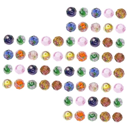 Gadpiparty 3 Sätze Glasschliffperlen Charms Halsketten Bastelperlen Winzige Perlen Klare Perlen Für Armbänder Flache Perlen Armband DIY Perlen Kleine Perlen Zur 20 Stück * 3 von Gadpiparty