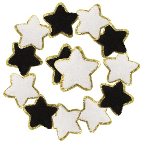 Gadpiparty 3 Sätze Handtuch Stickerei Stoff Patch Cheer Kleidung Kleidung Stern Patches Für Kleidung Form Applikationen Für Kleidung Stern Kleidung Nähen Goldene Sterne 32 Stück * 3 von Gadpiparty