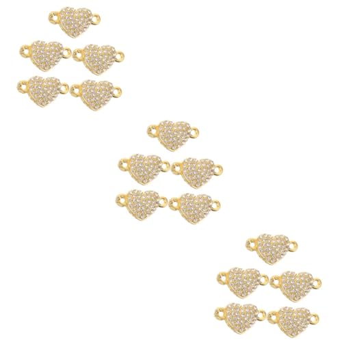 Gadpiparty 3 Sätze Herzförmige Armbandschnalle Reiz Schlüssel Schließe Magnetischer Herzanhänger Magnetverschlüsse Für Armbänder Herz Magnetverschluss Legierung Golden 5 Stücke * 3 von Gadpiparty