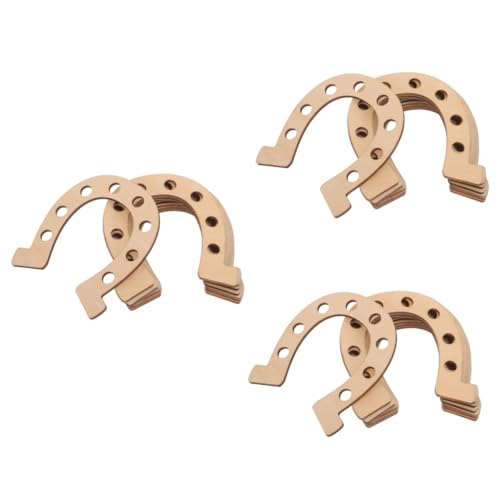 Gadpiparty 3 Sätze Holz Anhänger Leere Hufeisenausschnitte Basteln Scheibe Unvollendet Form Handwerk Bastelausschnitte Stichworte Hochzeitshufeisen Beige 10 Stück * 3 von Gadpiparty