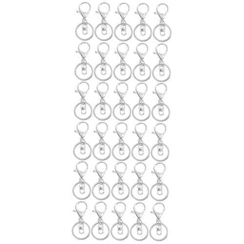 Gadpiparty 3 Sätze Hummer Schlüsselanhänger Haken Schlüsselkette Lanyards Drehriegelverschluss Carabiner Hook Schlüsselband Aus Metall Drehverschluss Beschichtetes Metall Silver 10 Stück * 3 von Gadpiparty