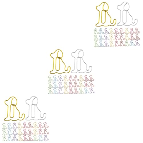 Gadpiparty 3 Sätze Hunde Büroklammer Süße Büroklammern Geformte Büroklammer Größe Namensschild Kleiner Dackel Scrapbooks Büroklammern Hunde Neuheit Bulldogge 50 Stück * 3 von Gadpiparty