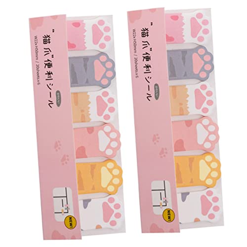 Gadpiparty 3 Sätze Katzenkrallen Haftnotizen Selbstklebende Memo Pads Für Schule Und Büro Dekorative Notizzettel Für Wichtige Erinnerungen Und To Do Listen Vielseitig Einsetzbar 2 Stücke * 3 von Gadpiparty