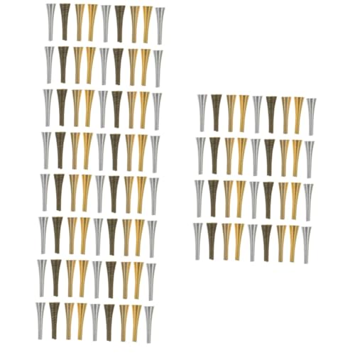 Gadpiparty 3 Sätze Kegelförmige Perlenkappen Für Schmuckherstellung Abstandshalter Für Armbänder Und Diy Projekte Langlebig Und Rostfrei Vielseitige Anwendungsmöglichkeiten 36 Stück * 3 von Gadpiparty