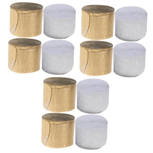 Gadpiparty 3 Sätze Krepppapier Luftschlangen Für Hochzeiten Geburtstagsfeiern Und Feste Robustes Dekorationspapier Für Bastelprojekte Und Festliche Anlässe 4 Rollen * 3 von Gadpiparty
