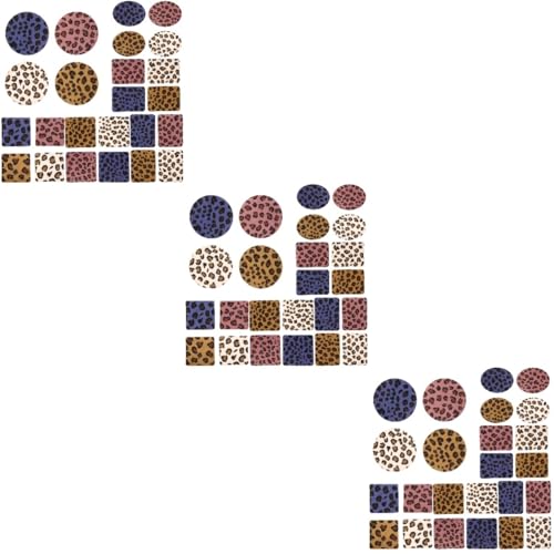 Gadpiparty 3 Sätze Leopard Druck Patches Austauschbare Strapazierfähige Flicken Für Kleidung Taschen Und Diy Projekte Zum Dekorieren Und Reparieren 24 Stück * 3 von Gadpiparty