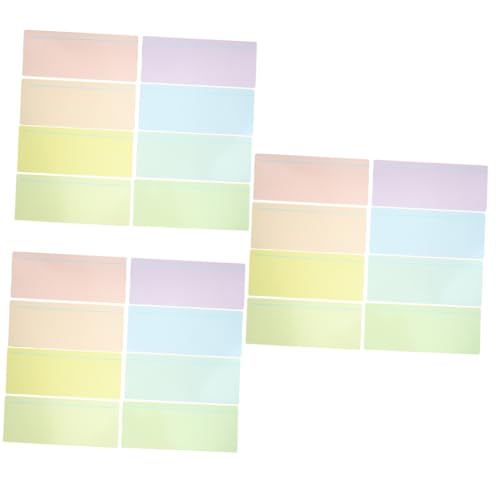 Gadpiparty 3 Sätze Lese Hilfe Aufkleber Beschriftungen Klebrige Trennwände Markierungen Lesezeichen Lesezeichen Klebestreifen Für Bücher Farbige Overlays Lesezeichen Pvc 8 Stück * 3 von Gadpiparty