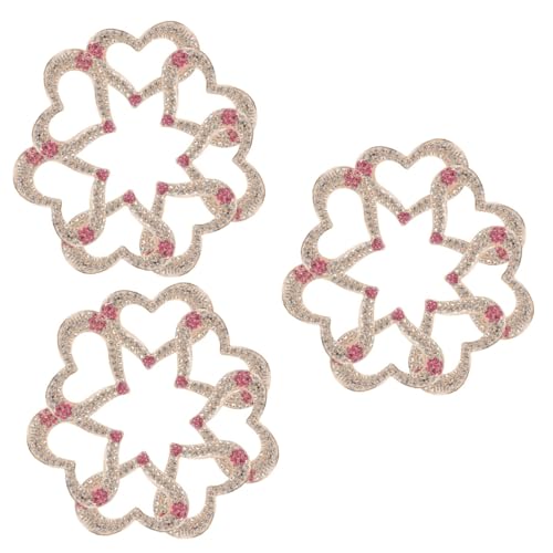 Gadpiparty 3 Sätze Liebe Zubehör Accessoires Applikationen Hotfix Klebrig Dekoration Geformt Für Kleidung Herz Flecken Schuhe Applikation Nähen Kristall 10 Stück * 3 von Gadpiparty