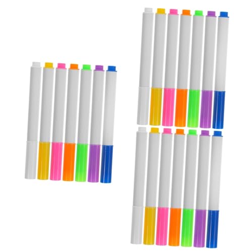 Gadpiparty 3 Sätze Löschbarer Textmarker Federmäppchen Whiteboard Trocken Abwischbare Marker Für Praktische Markierungsstifte Magnetische Markierungen Plastik 7 Stück * 3 Gadpiparty 3 Sätze Löschbarer Textmarker Federmäppchen Whiteboard Trocken Abwischbare Marker Für Praktische Markierungsstifte Magnetische Markierungen Plastik 7 Stück * 3 von Gadpiparty