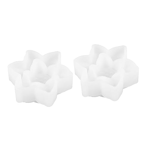 Gadpiparty 3 Sätze Lotus Silikonform Für Diy Kristallharz Einfache Gießform Für Bastelprojekte Für Tischornamente Und Kreative Gestaltung 2 Stücke * 3 von Gadpiparty
